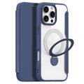 iPhone 16 Pro Max Dux Ducis Skin X Pro Magnetic Flip Case - Blue