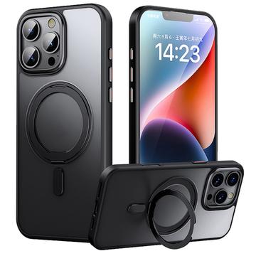 iPhone 16 Pro Max Magnetic Kickstand Hybrid Case - Black