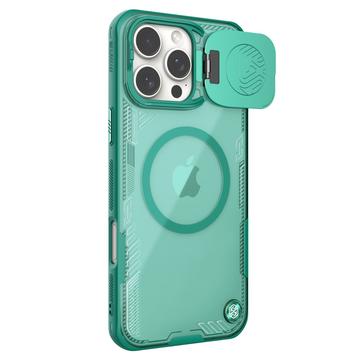 iPhone 16 Pro Max Nillkin IceBlade Prop Magnetic Case - MagSafe Compatible, Slide Lens Lid - Green