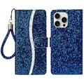 iPhone 16 Pro Max Stylish Glitter Wallet Case