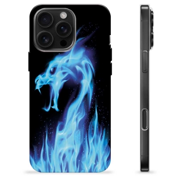 iPhone 16 Pro Max TPU Case - Blue Fire Dragon