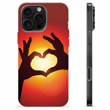 iPhone 16 Pro Max TPU Case - Heart Silhouette