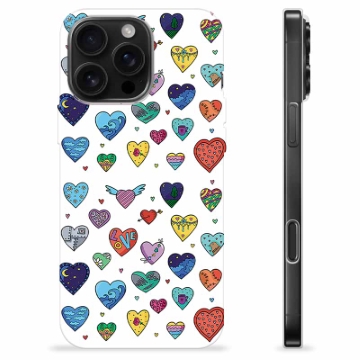 iPhone 16 Pro Max TPU Case - Hearts