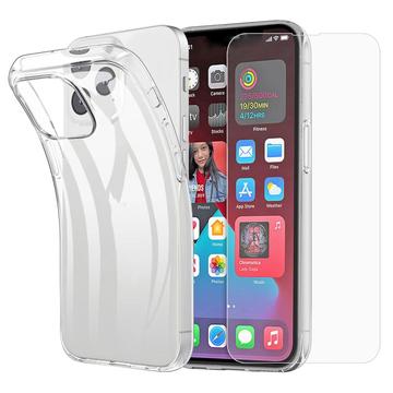 iPhone 16 Pro Saii 2-in-1 TPU Case & Tempered Glass Screen Protector