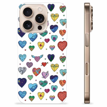 iPhone 16 Pro TPU Case - Hearts