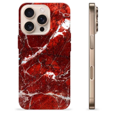 iPhone 16 Pro TPU Case - Red Marble