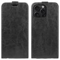 iPhone 16 Pro Vertical Flip Case with Card Slot - Black