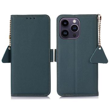 iPhone 16 Pro Wallet Leather Case with RFID