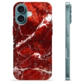 iPhone 16 TPU Case - Red Marble