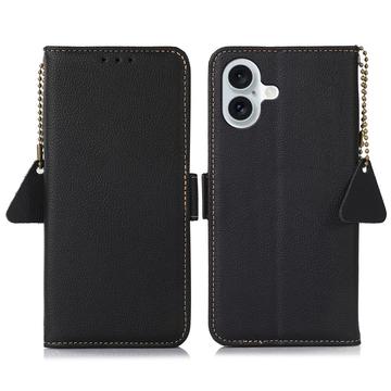 iPhone 16 Wallet Leather Case with RFID