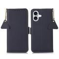 iPhone 16 Wallet Leather Case with RFID - Blue