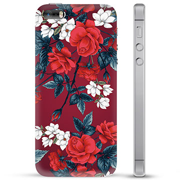 iPhone 5/5S/SE TPU Case - Vintage Flowers