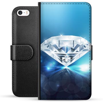 iPhone 5/5S/SE Premium Wallet Case - Diamond