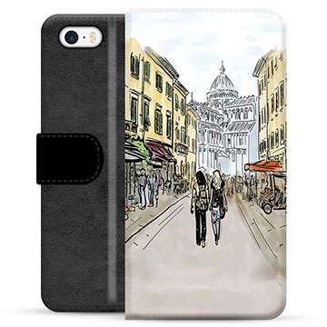 iPhone 5/5S/SE Premium Wallet Case - Italy Street