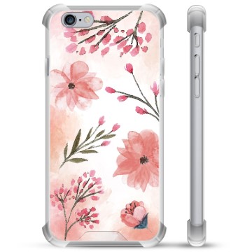 iPhone 6 Plus / 6S Plus Hybrid Case - Pink Flowers