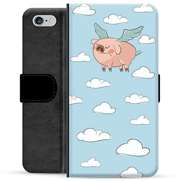 iPhone 6 / 6S Premium Wallet Case - Flying Pig