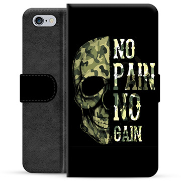 iPhone 6 Plus / 6S Plus Premium Wallet Case - No Pain, No Gain