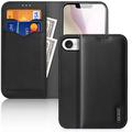 iPhone 16e Dux Ducis Hivo Wallet Leather Case - Black