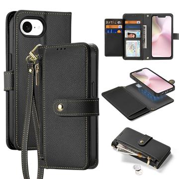 iPhone SE (2025) Dux Ducis Lawa Wallet Leather Case w. Magnetic Cover - Black