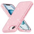 iPhone SE (2025) Stylish Glitter Series Hybrid Case - MagSafe Compatible - Pink