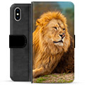 iPhone X / iPhone XS Premium Wallet Case - Lion