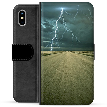 iPhone X / iPhone XS Premium Wallet Case - Storm