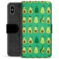 iPhone X / iPhone XS Premium Wallet Case - Avocado Pattern