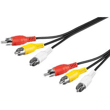 Goobay Composite Audio & Video Cable - 3x RCA Plugs - 1.5m