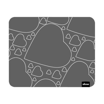 Ultron UMP-100 "Hearts" Mouse Pad - Grey