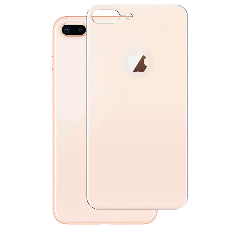 Iphone 8 Plus Panzer Curved Silicate Glass Back Cover Protector Gold