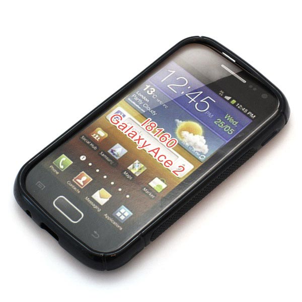 Samsung Galaxy Ace 2 I8160 S-Curve TPU Case - Black