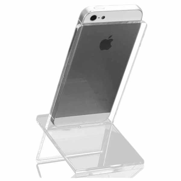 Universal Mobile Phone Hard Plastic Holder - Transparent