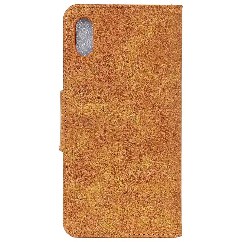 Vintage Series iPhone XR Wallet Case - Brown