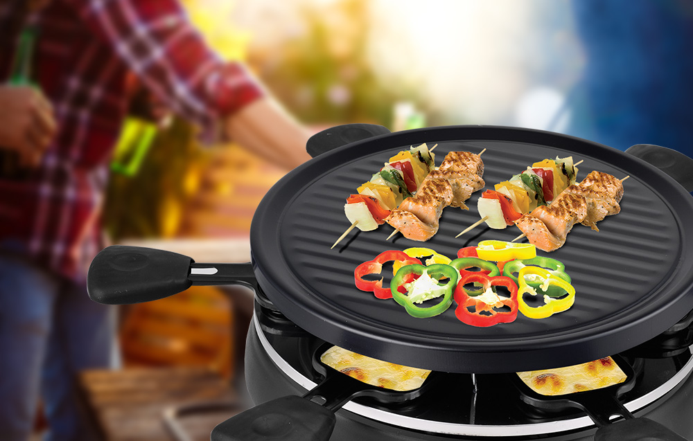Techwood TRA-608 Electric Raclette grill for 6 people